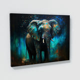 Elephant Vibrant Scene 14 Wall Art