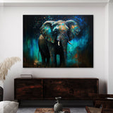 Elephant Vibrant Scene 14 Wall Art