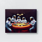 Astronaut Poker Chess 2 Wall Art