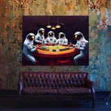 Astronaut Poker Chess 2 Wall Art