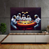 Astronaut Poker Chess 2 Wall Art