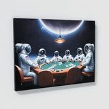 Astronaut Poker Chess 3 Wall Art