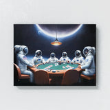 Astronaut Poker Chess 3 Wall Art