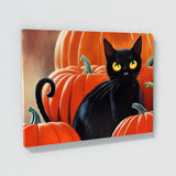 Black Cat Pumpkin 1 Wall Art