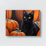 Black Cat Pumpkin 3 Wall Art