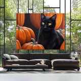 Black Cat Pumpkin 3 Wall Art