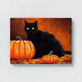 Black Cat Pumpkin 5 Wall Art