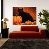 Black Cat Pumpkin 5 Wall Art