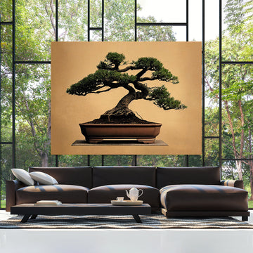 Bonsai Tree 16 Canvas Wall Art Print Decor Artwork Picture Painting Poster  – Sense Canvas