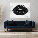 Lips Marble Wall Art