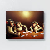 Monkey Poker 1 Wall Art