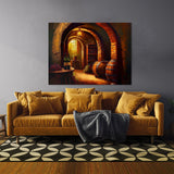 Wine Cellar Barrels 31 Wall Art