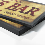 Custom Bar Sign Vintage Wall Art