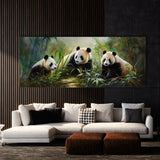 Animal Family Bamboo 80 Wall Art