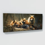 Animal Family Foxes Intimacy 61 Wall Art