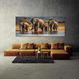 Animal Family River 32 Wall Art