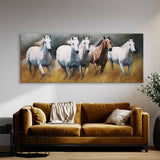 Animal Galloping Grassy Freedom 67 Wall Art