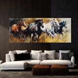 Animal Galloping Grassy Freedom 69 Wall Art