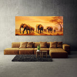 Animal Savanna Golden 5 Wall Art