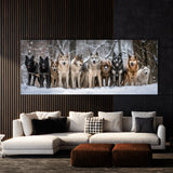 Animal Wild Beauty Wolves Snowy 86 Wall Art