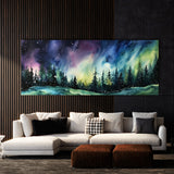 Aurora Borealis Watercolor 10 Wall Art