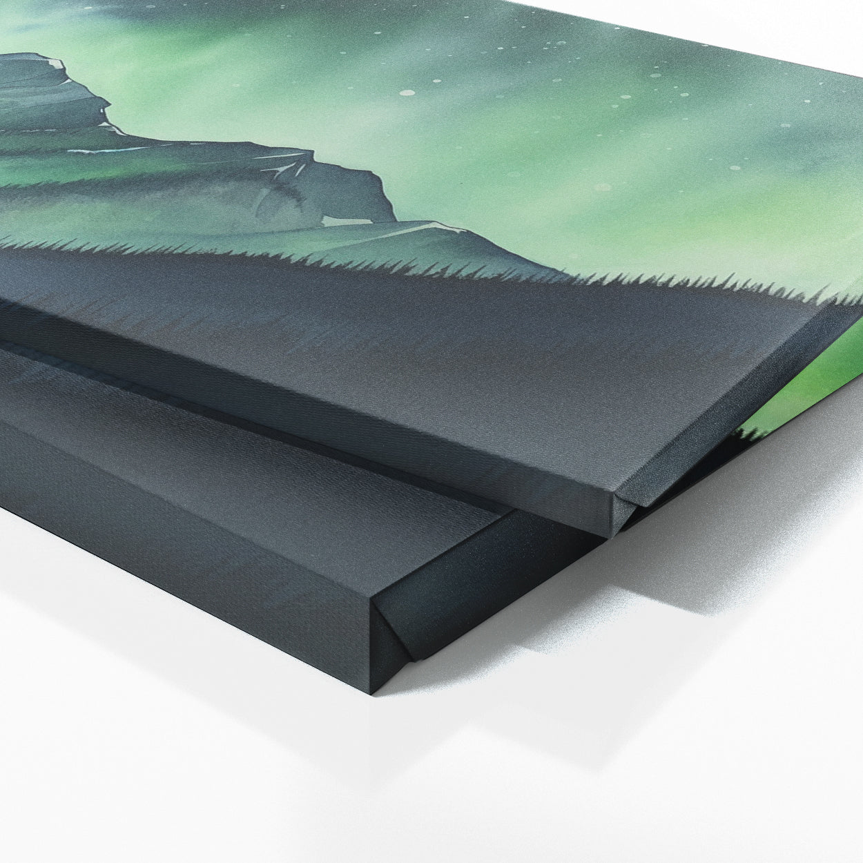 Aurora Minimalist Borealis Snowy 11 Wall Art