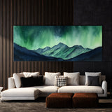 Aurora Minimalist Borealis Snowy 11 Wall Art