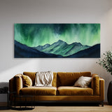 Aurora Minimalist Borealis Snowy 11 Wall Art
