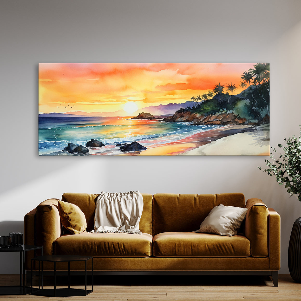 Beach Beauty Wonder Watercolor 202 Wall Art