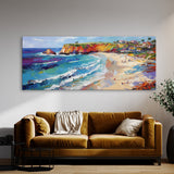 Beach Impasto Textured Bold 180 Wall Art