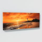 Beach Lighthouse Glow Scene 196 Wall Art