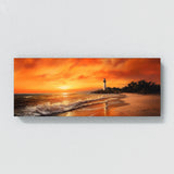 Beach Lighthouse Glow Scene 196 Wall Art