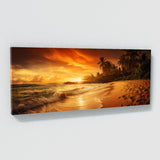 Beach Warm Golden Vivid 229 Wall Art