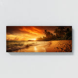 Beach Warm Golden Vivid 229 Wall Art