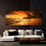 Beach Warm Golden Vivid 229 Wall Art