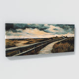 Boardwalk Stormy Sky Background 7 Wall Art