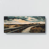 Boardwalk Stormy Sky Background 7 Wall Art