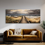 Boardwalk Stormy Sky Background 9 Wall Art