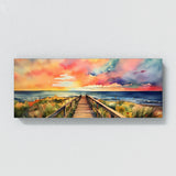 Boardwalk Vibrant Watercolor 11 Wall Art