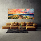 Boardwalk Vibrant Watercolor 11 Wall Art