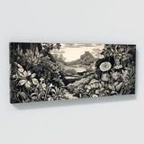 Botanical Landscape Woodcut 75 Wall Art