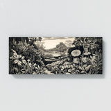 Botanical Landscape Woodcut 75 Wall Art