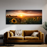 Botanical Sunflower Field 26 Wall Art