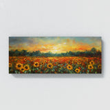 Botanical Sunflower Field 7 Wall Art