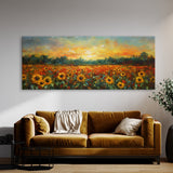 Botanical Sunflower Field 7 Wall Art