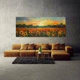 Botanical Sunflower Field 7 Wall Art