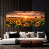 Botanical Sunflower Field 82 Wall Art