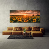 Botanical Sunflower Field 82 Wall Art