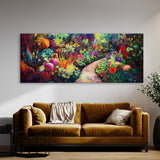 Botanical Vibrant Garden Pastel 52 Wall Art