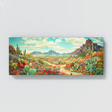 Cactus Cacti Wildflowers Impasto 18 Wall Art